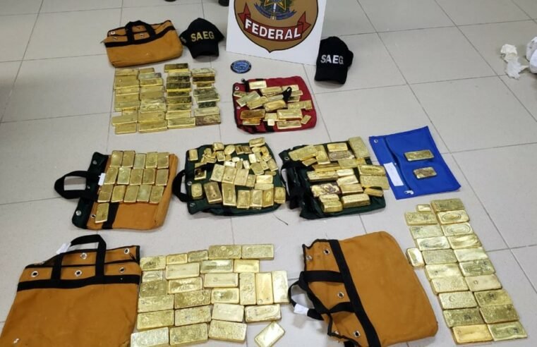 Polícia Federal indicia 15 pessoas por extrair de forma ilegal ouro que seria levado para a Europa