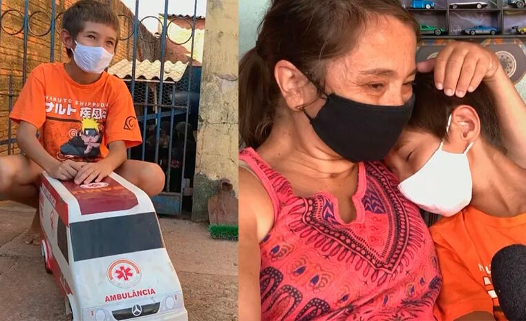 Menino fã do Samu faz primeiros socorros para salvar mãe até chegada de ambulância: ‘Foi herói’, diz socorrista