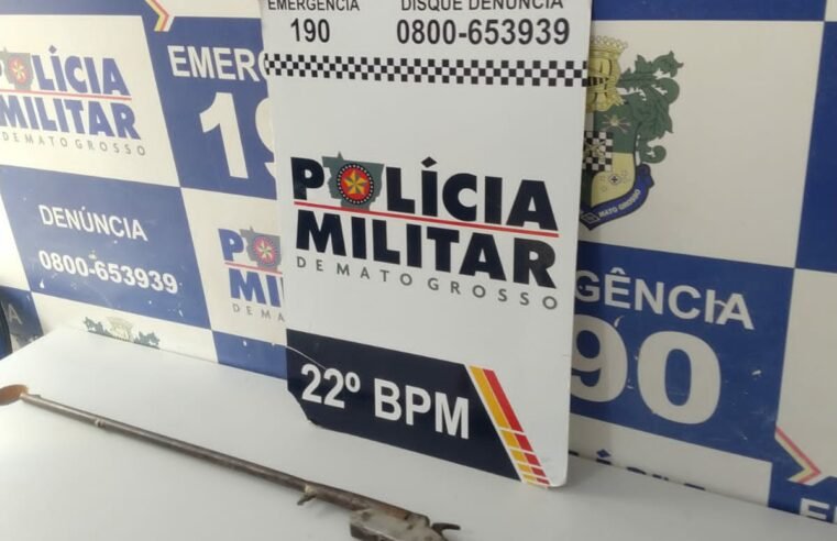 Homem é preso após furtar estepe de caminhão em União do Norte; espingarda foi apreendida