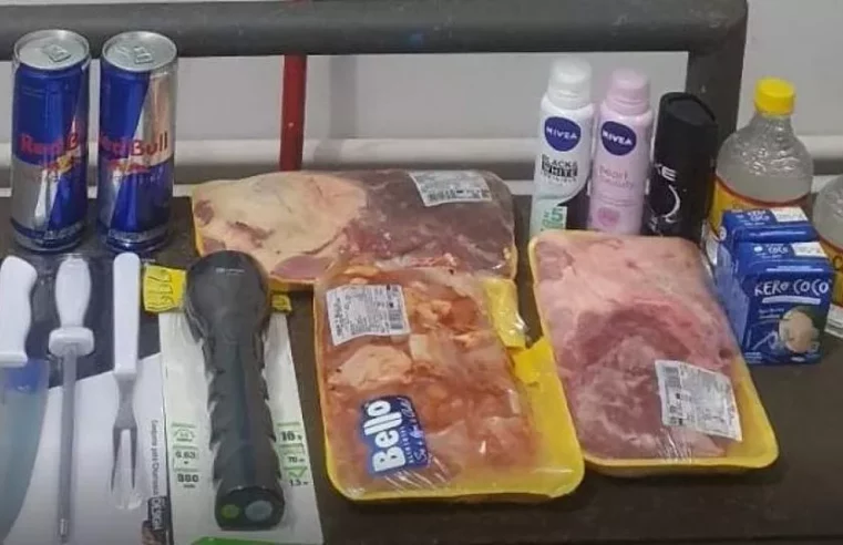 ‘Kit churrasco’: ladrão furta carnes e bebidas de mercado para passar fim de semana em MS