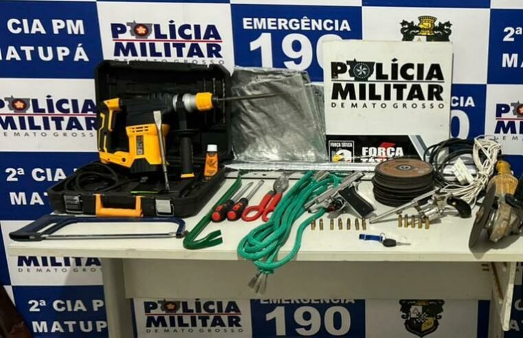 PM flagra quadrilha e frustra plano de furto à agência bancária em Matupá