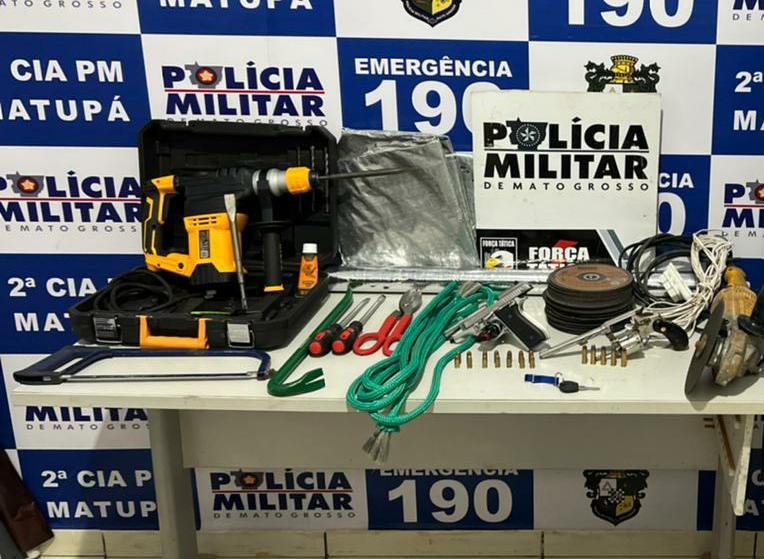 PM flagra quadrilha e frustra plano de furto à agência bancária em Matupá
