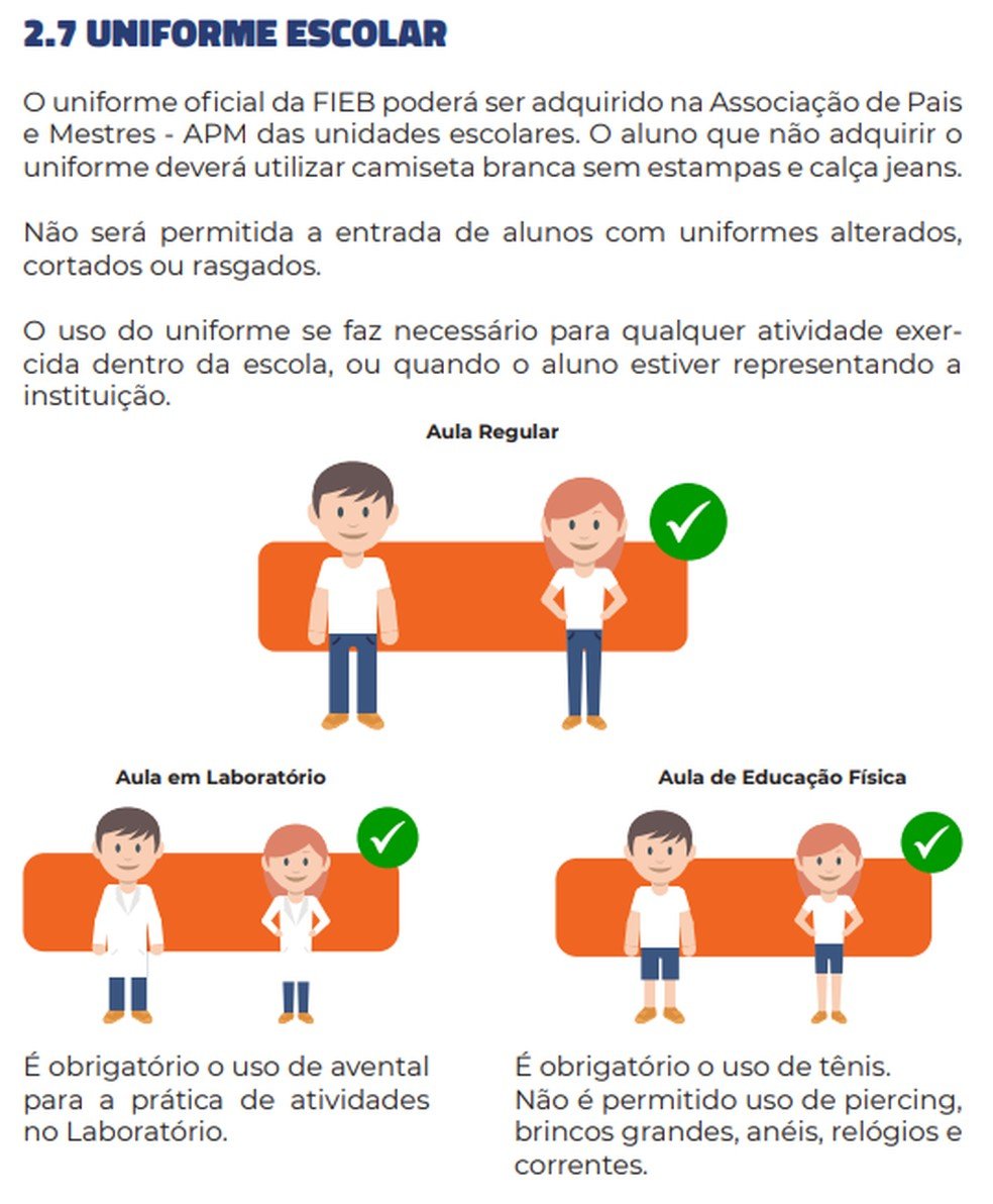 Fundação de ensino técnico de Barueri proíbe alunos de usarem shorts fora das aulas de educação física