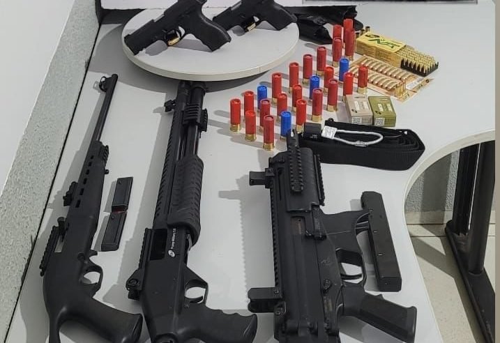 Homem é preso com várias armas após efetuar disparos em Guarantã do Norte