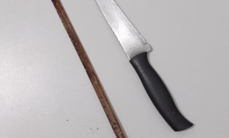 Matupá: homem é detido após ameaçar pais idosos com faca e espeto