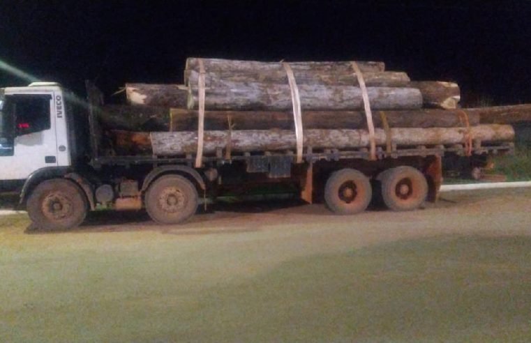 Polícia Militar prende homem por transporte ilegal de madeira em Feliz Natal