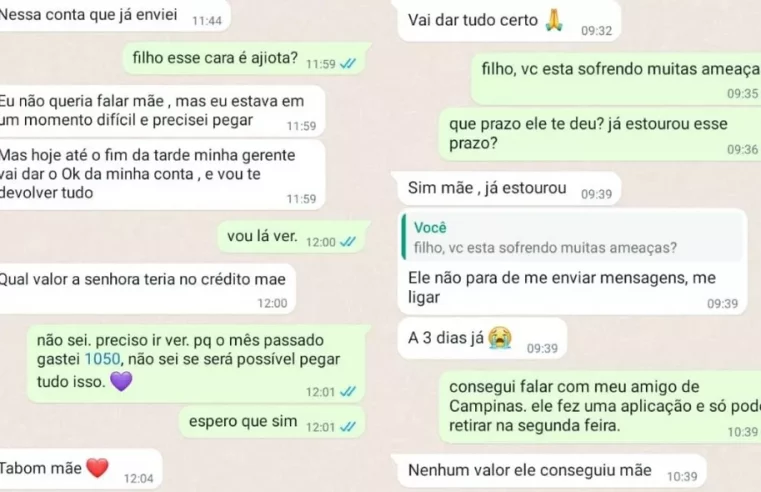Idosa cai em golpe no WhatsApp, faz dois empréstimos e tem prejuízo de quase R$ 7 mil