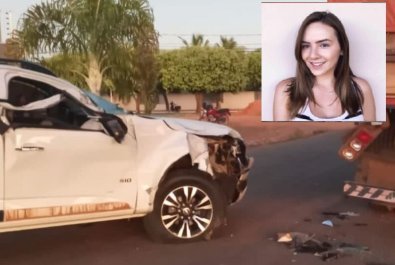 Mulher morre após bater caminhonete em carreta parada em MT