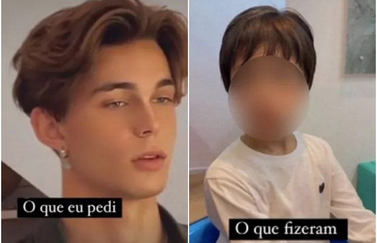 Mãe se revolta com corte de cabelo do filho e vai à delegacia: ‘ele ficou abalado’