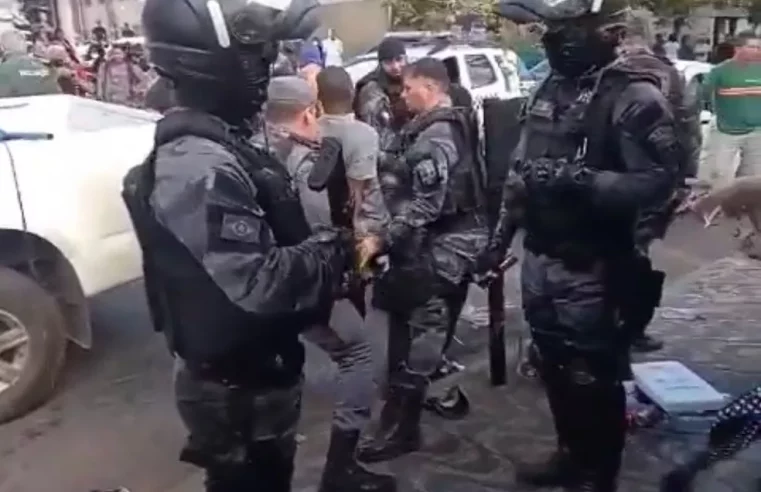 Ambulantes são retirados do Centro de Cuiabá e prefeitura diz que não autorizou ação