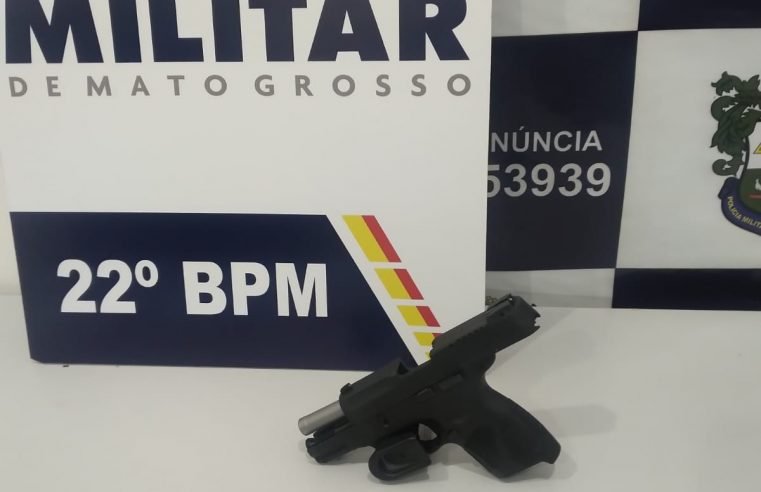 Homem tenta esconder arma no freezer de bar e acaba preso pela Polícia em Peixoto de Azevedo