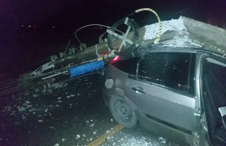 Motorista embriagado é preso após bater carro em poste e abandonar filhos de 2 e 5 anos em SC