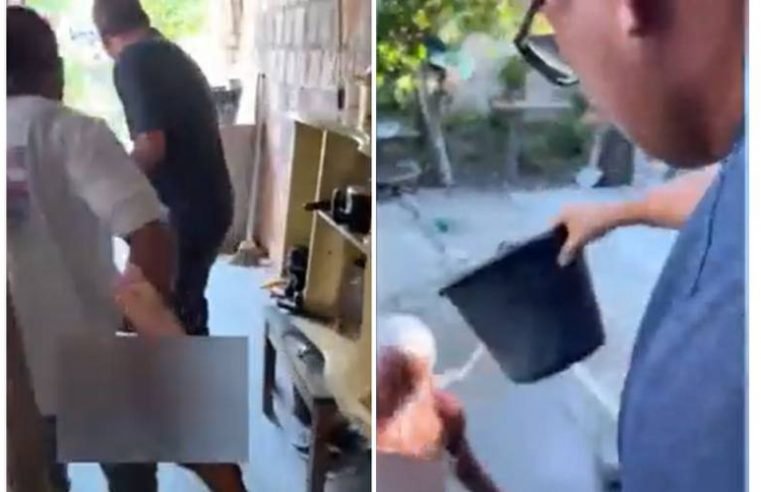 Prefeito arrasta idoso nu pelo chão e joga balde d’água na Bahia; MP apura o caso