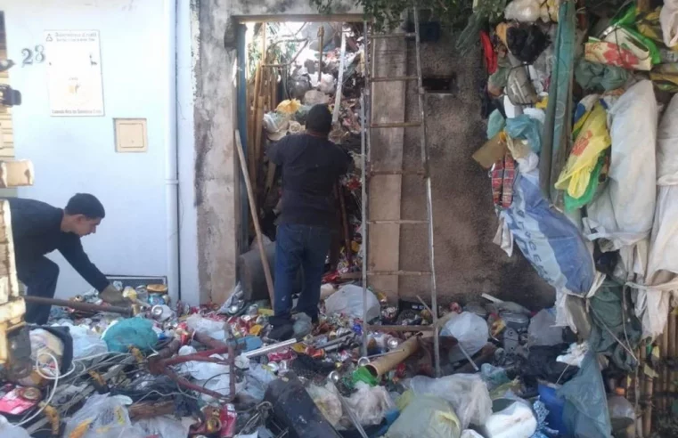 Equipes encontram corpo em casa de acumulador após quase 5h de buscas