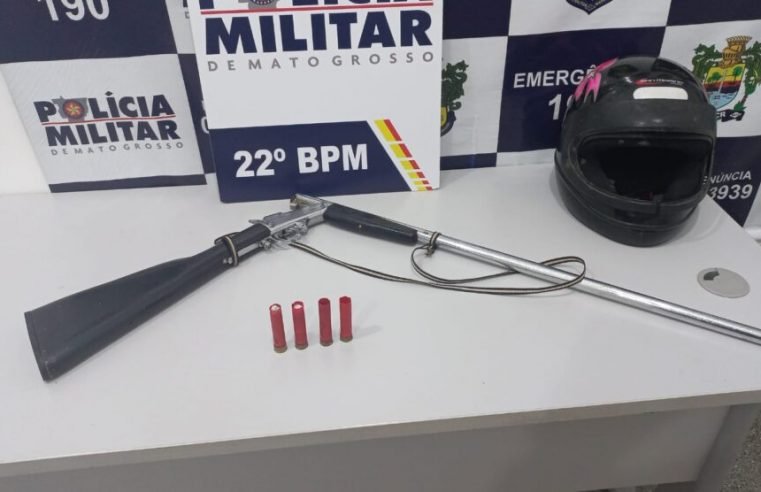 Casal é preso por invadir terras em União do Norte; espingarda é apreendida