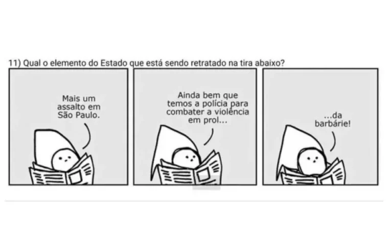 Professor é demitido após usar tirinha que satiriza a polícia