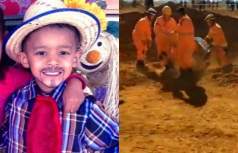 Menino de 8 anos que ficou preso em buraco por mais de 15 horas morre após ser resgatado