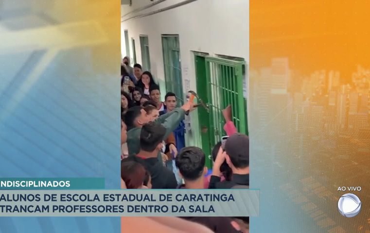 Alunos trancam professores dentro de sala em escola do interior de Minas