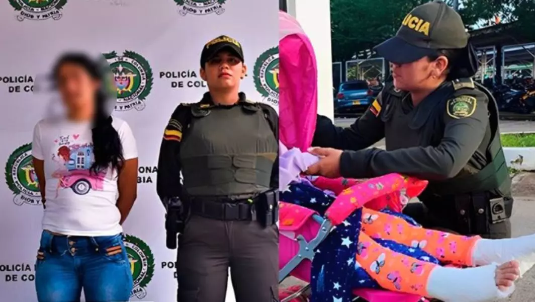 Mulher é presa ao engessar pernas da filha para pedir esmola na rua