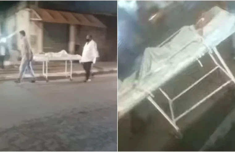 Filho tira mãe idosa de UPA de Santa Luzia ainda na maca