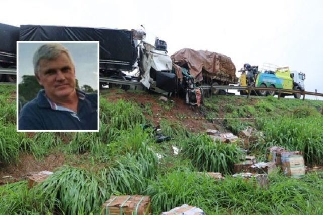 Motorista morto em batida de carretas é identificado em MT