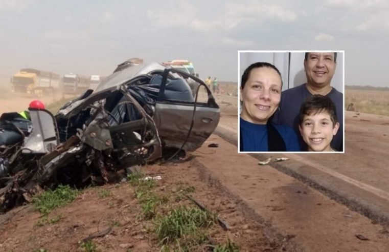 Casal de pastores e filho morreram em acidente na BR-163