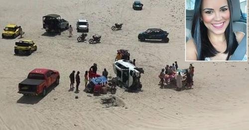 Turista de Mato Grosso morre no Ceará após carro cair de paredão de duna