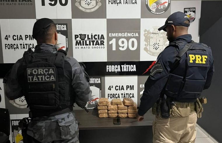 Força Tática e PRF apreende 15kg de cocaína escondidos em Jeep na MT-419 entre Guarantã do Norte  e Novo Mundo