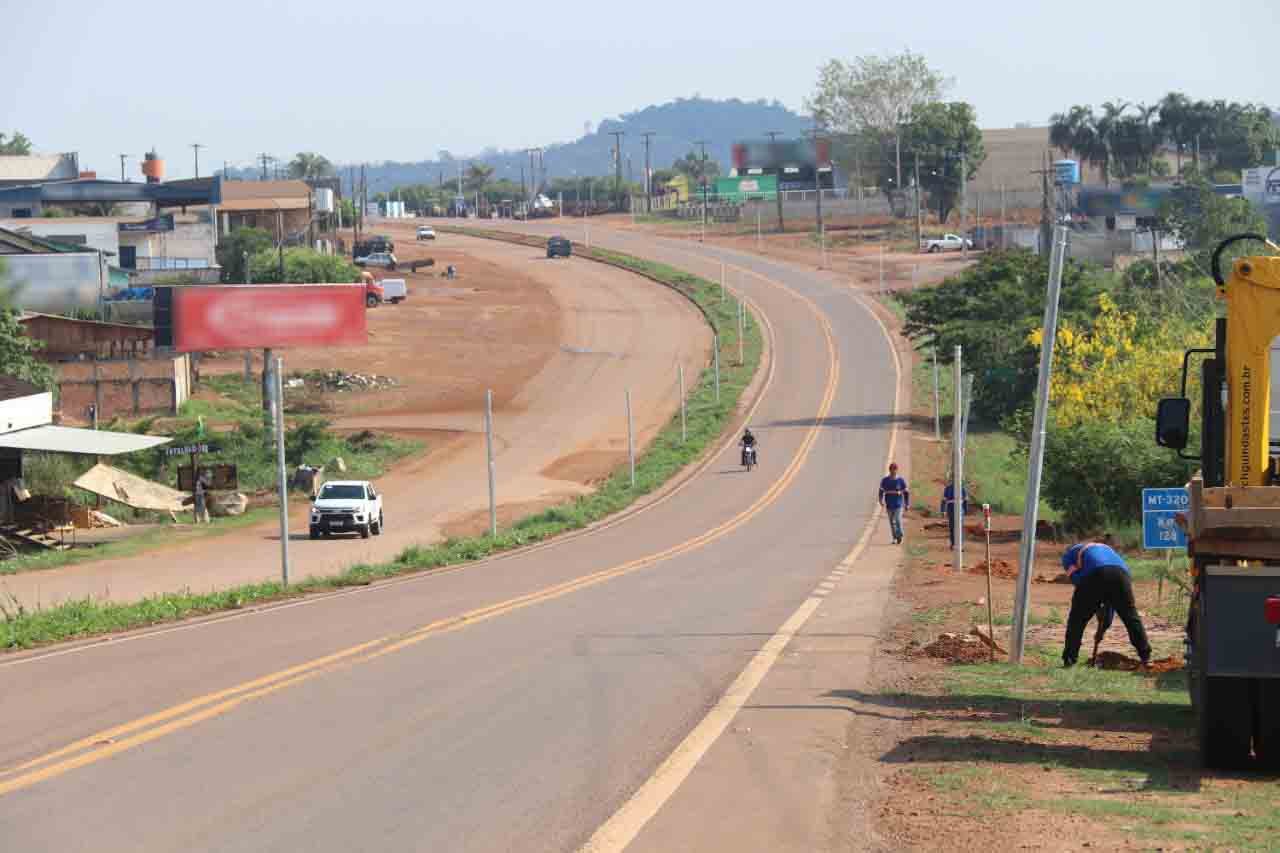 Fios de iluminação recém inaugurada na MT-320 em Colíder são furtados