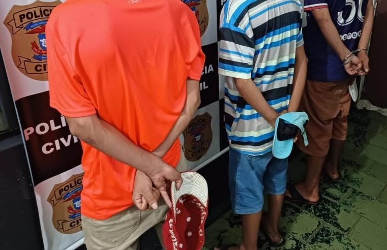 Três detidos pela PM após tentativa de furto em escola em Matupá