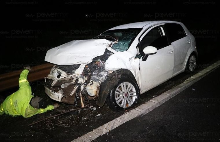 Cinco pessoas ficam feridas em acidente entre três veículos na BR-163 em Nova Mutum