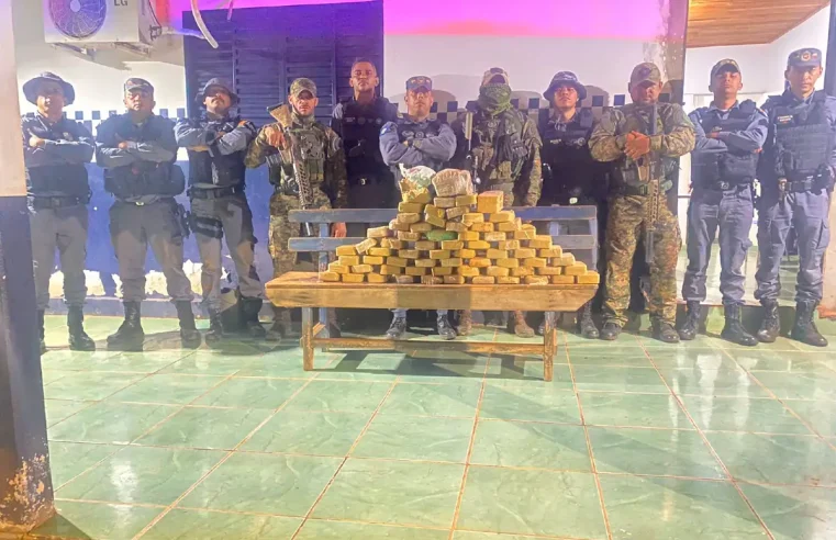 PM apreende 75 tabletes de cocaína avaliados em mais de R$ 2 milhões em São José do Xingu