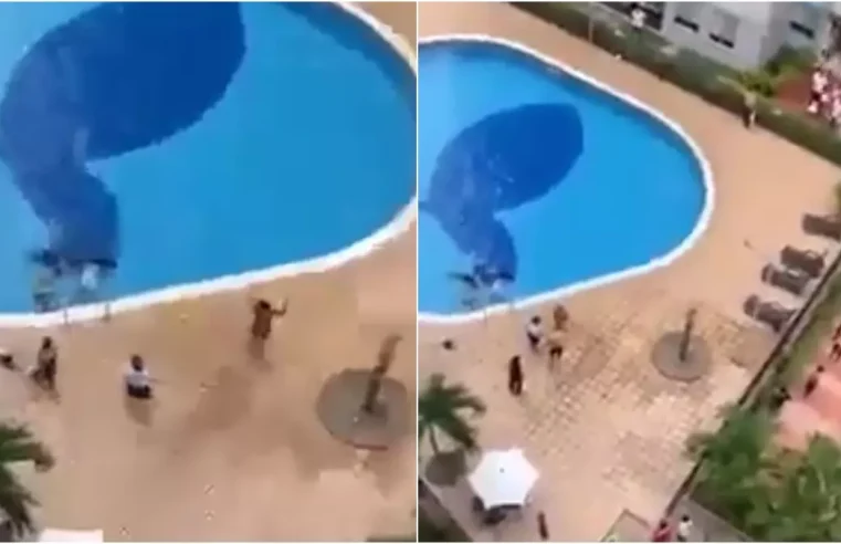 Quatro pessoas ficam inconscientes em piscina atingida por descarga elétrica