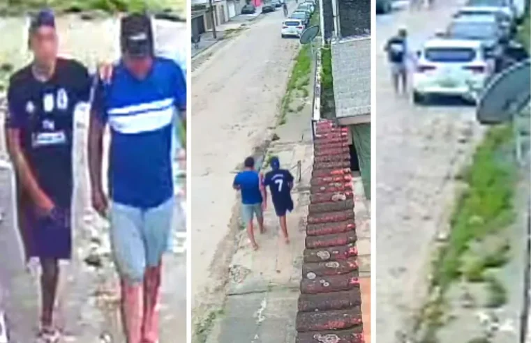 Bandido sem perna se apoia em comparsa para roubar carro no litoral de SP