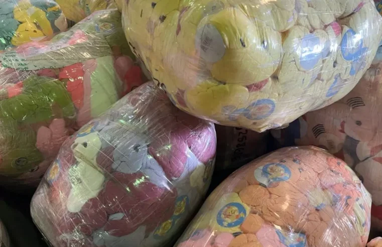 Receita Federal apreende 1,5 tonelada de bichinhos de pelúcia vindos do exterior