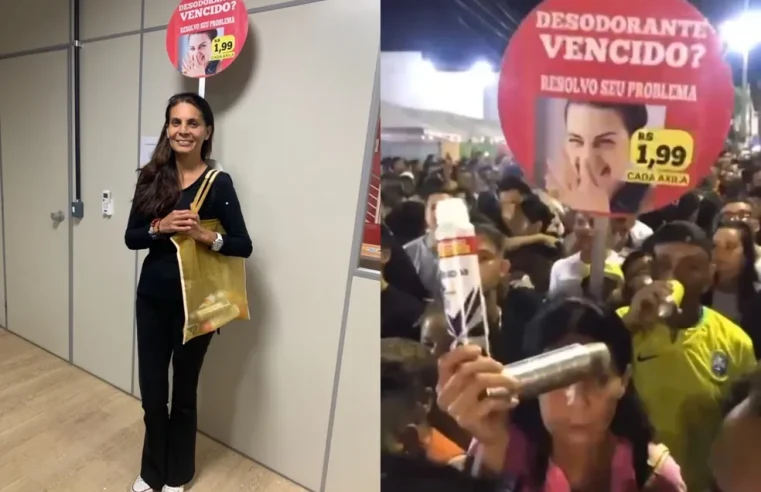 Carnaval: mulher vende aplicação de desodorante a R$ 1,99