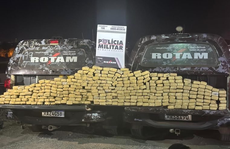 Rotam apreende 315 tabletes de maconha no bairro Jardim Fortaleza em Cuiabá