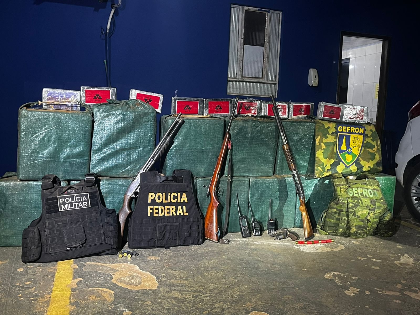 Policiais de MT e Rondônia apreendem 442 kg de droga avaliada em R$ 11,1 milhões