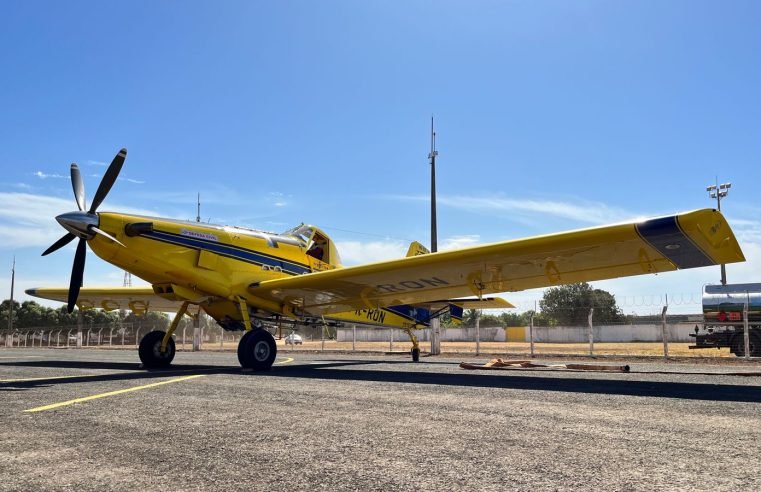Avião da Defesa Civil reforça ações de combate a incêndios na Região Sul de MT