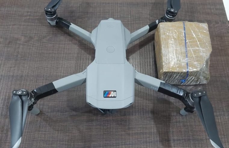 Policiais penais abatem drone e impedem entrada de droga na Mata Grande