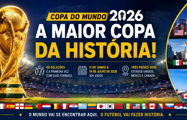 Copa do Mundo 2026: maior edição da história terá 48 seleções e promete recordes