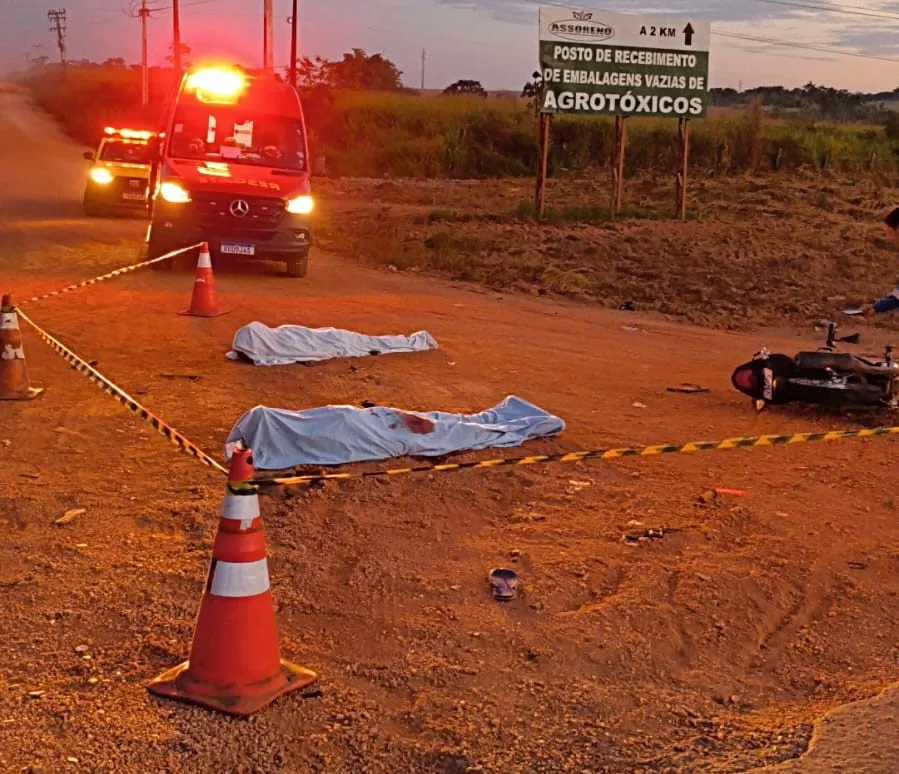 Dois homens morrem após grave acidente de motocicleta às margens da BR-163 em Matupá