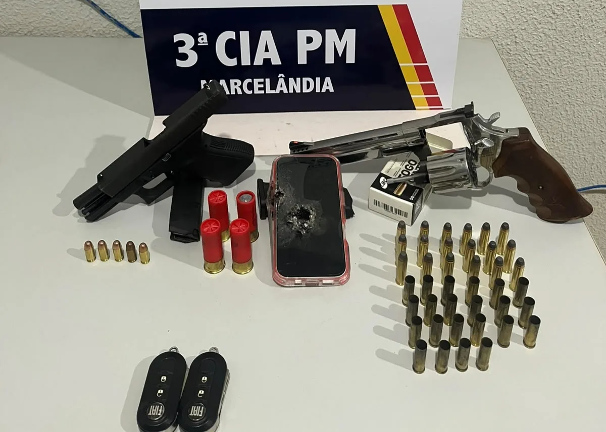 Homem é preso após tentar matar companheira a tiros em Marcelândia; vítima conseguiu fugir para área de mata