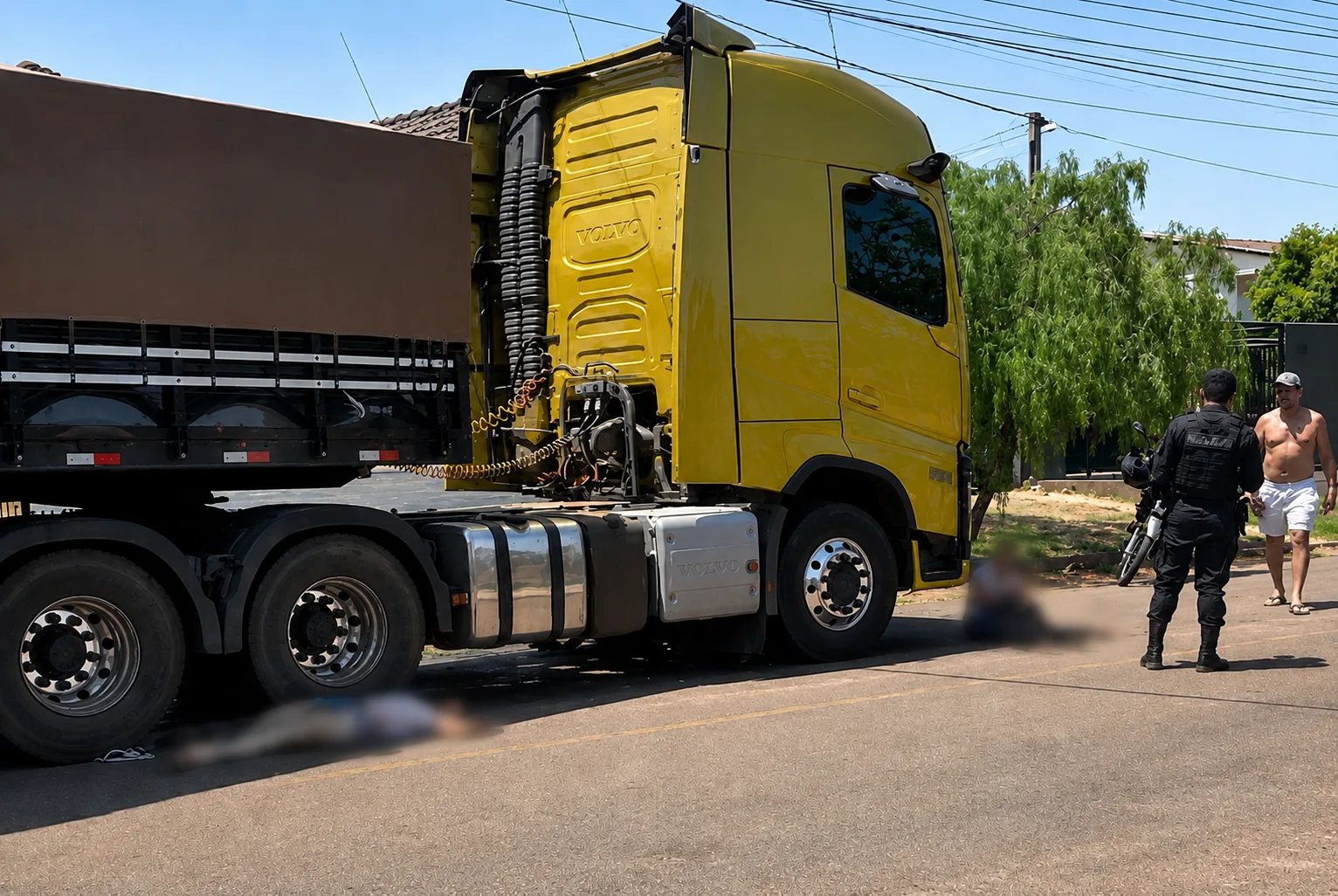 Jovem morre após grave acidente entre carreta e motocicleta em Guarantã do Norte