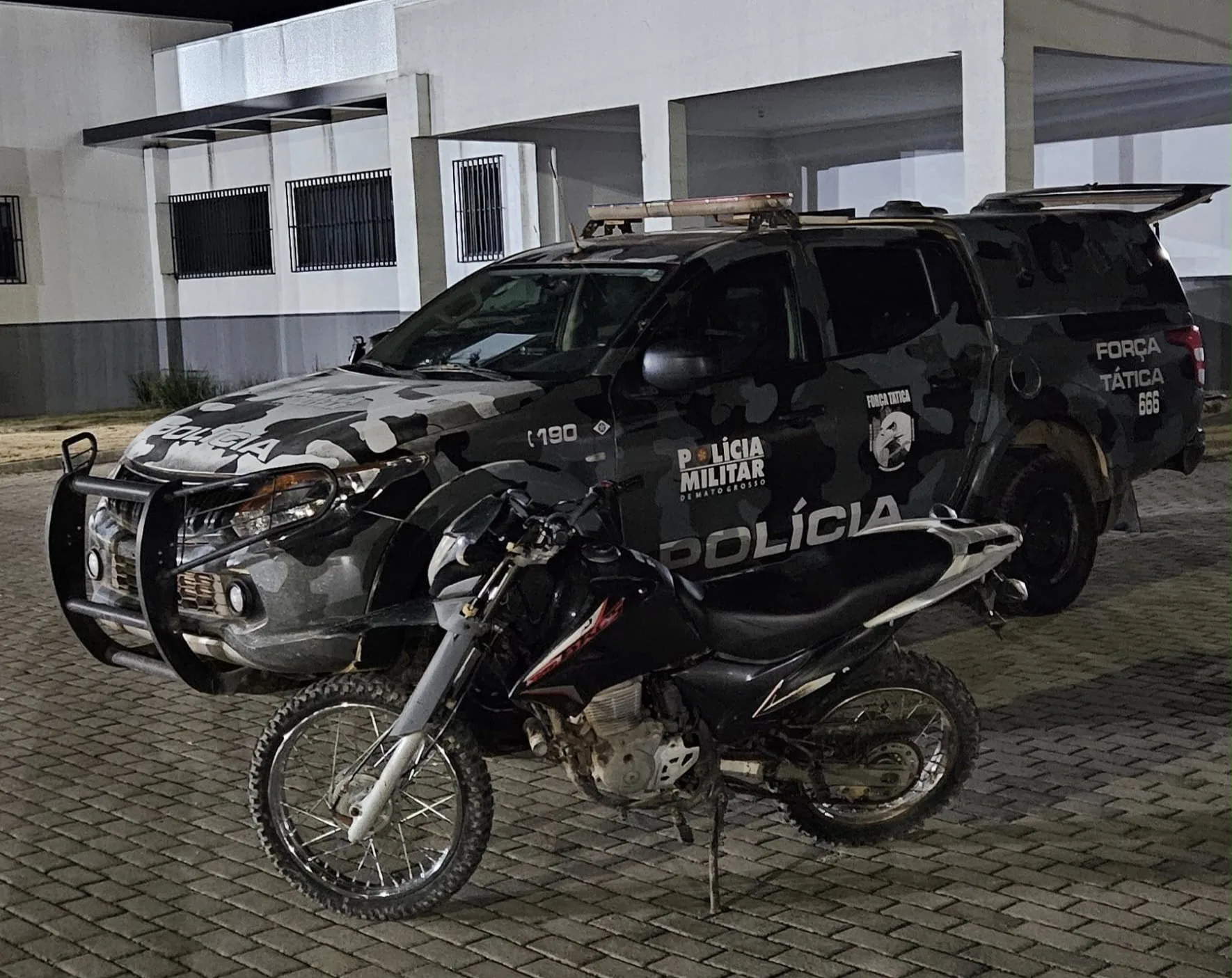 Força Tática recupera motocicleta furtada e prende jovem por receptação em Matupá