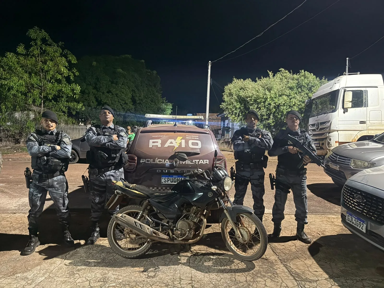 RAIO recupera motocicleta com registro de furto após perseguição na zona rural de Marcelândia